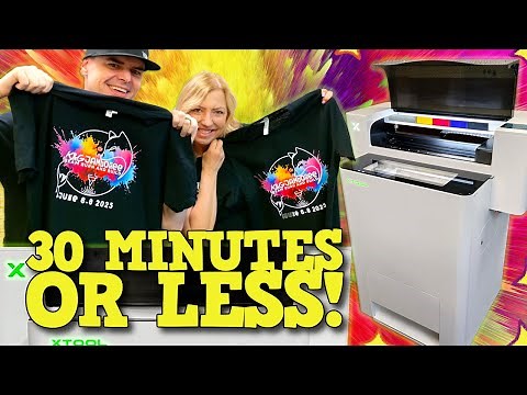Custom Dark T-Shirts in 30 Minutes with the xTool Apparel Printer! | Full Tutorial + AI Design Tips