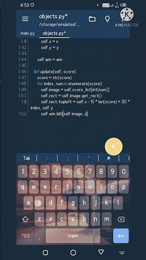 Creating Flappy Bird Game using Pygame in Pydroid 3 in Android 🤯.. #shorts #python #youtubeshorts