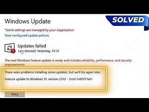 [SOLVED] Windows Updates Failed - Error 0x80071ab1 Cannot Update windows 10 version 22H2
