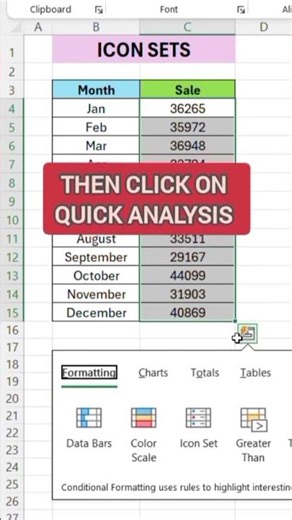 Add Icon Sets in 30 Seconds – Excel Hack! | Visualize Data with Icon Sets – Excel Trick! | Excel