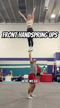 Final skill in DC with Ceirra#cheer #stunting #gym #acro #friend