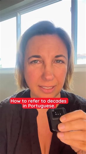 Learn European Portuguese on Instagram: "How to talk about decades in Portuguese 🇵🇹 “In the 50s”, “in the 60s”, “in the 70s” — explained simply! Save for later ✨ #LearnPortuguese #EuropeanPortuguese #languagelearning"