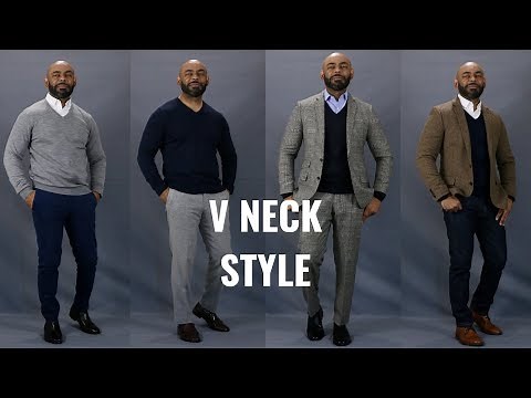 How To Wear A V Neck Sweater