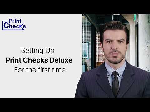 Setup Print Checks Deluxe