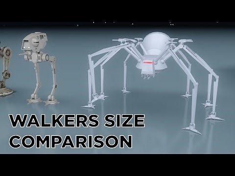 Star Wars Walkers Size Comparison | 3D