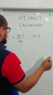 Oil and Gas Calculations: API Gravity Calculations #oilandgas #drillingoperations #calculation