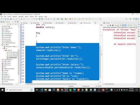 Java Exception Handling Part 1