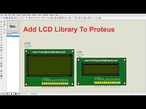 Add LCD Library to Proteus