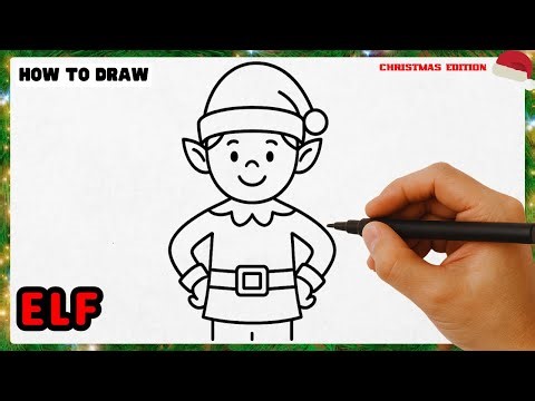 How to Draw an ELF - EASY Step by Step Tutorial [Christmas Edition]