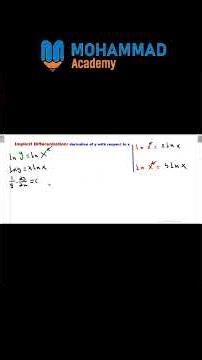 How to differentiate ( x^x ) correctly