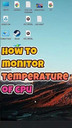 Monitor CPU Temperature in Windows | Keep Your PC Cool ❄️ #windows #pc #laptop #pctricks #pctips