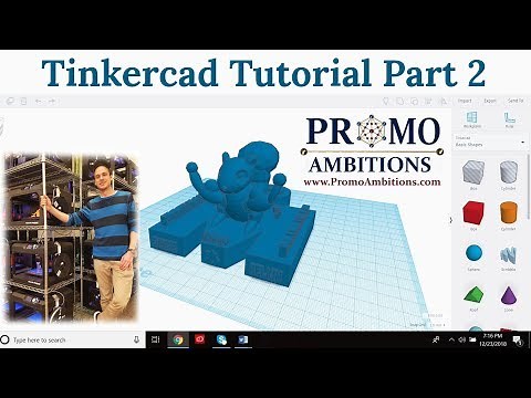 Tinkercad Tutorial Part 2 - (Shape Manipulation and Scaling)