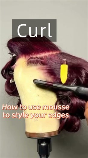 How to use mousse to style your edges