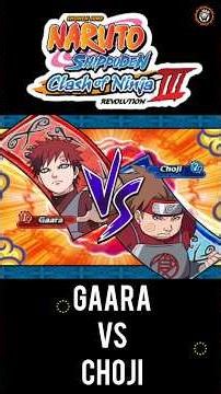 Gaara vs Choji | Naruto Shippuden Clash Of Ninja Revolution 3