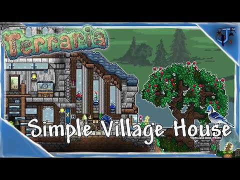Simple Village House | Terraria Speed Build