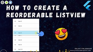 How to create Reorderable Listview in flutter