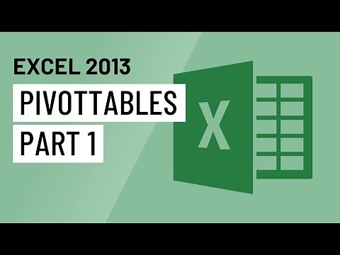 Excel 2013: PivotTables (Part 1)