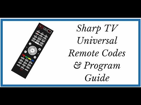Remote Control Codes For Sharp TVs