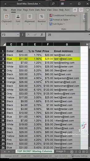 Excel tip to highlight row with one click #exceltips #excel #exceltricks