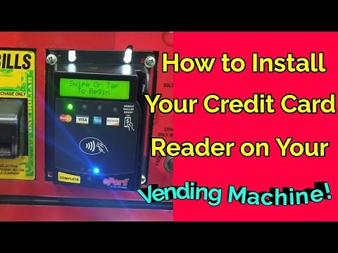 How to Install Your Credit Card Reader on Your Vending Machine!!