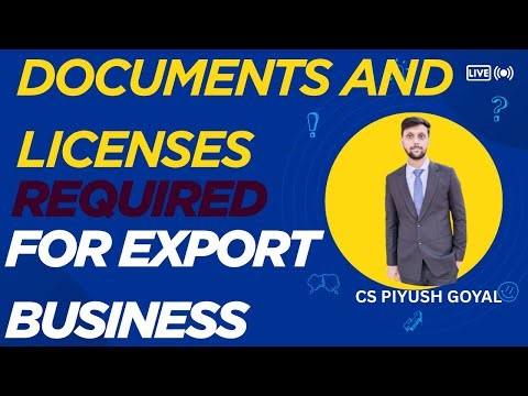 Documents and licenses required to start an export import business || Import and export