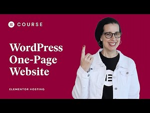 How To Build a One-Page WordPress Website With Elementor Hosting