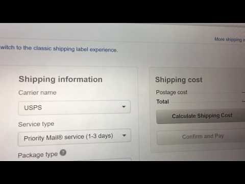 How to create a USPS First Class, Parcel Select, or Media Mail shipping label ONLINE