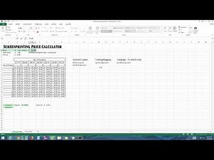 Screen printing pricing calculator