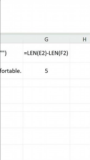 How to return the character and word count of strings in Excel