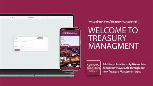 Introducing a more progressive and user-friendly approach to business management! Wilson Bank & Trust is thrilled to provide enhanced business tools, reporting options, and a new Treasury Management App. Empower yourself to manage your business from anywhere and achieve immediate results. Upgrade your business game today!  https://www.wilsonbank.com/business/treasury-management-resource-center | Wilson Bank & Trust | Facebook