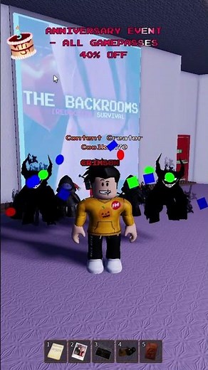 NEW limited time title in the Backrooms Redacted #roblox #backrooms