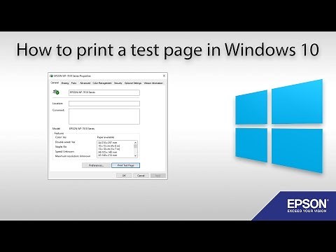 How to Print a Test Page Windows 10