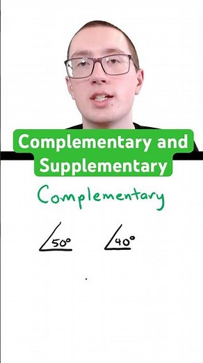 Complementary and Supplementary Angles Explained! #math #maths #geometry