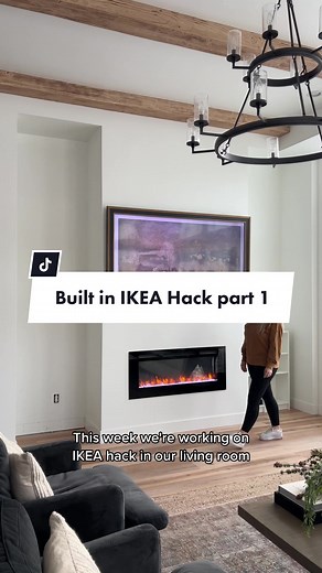 IKEA Hack: Transforming Cabinets into Built-ins | DIY Living Room Makeover