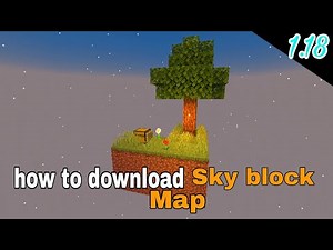how to download and install skyblock Map in minecraft | Download skyblock 1.18 map