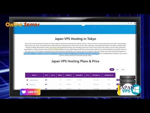 Japan VPS Hosting at ONLY $21/Month! Unlimited Bandwidth + 30GB SSD Disk | ‪@OnliveServer‬