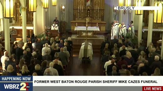 WATCH LIVE: Funeral for former West Baton Rouge Parish Sheriff Mike Cazes | WBRZ Channel 2