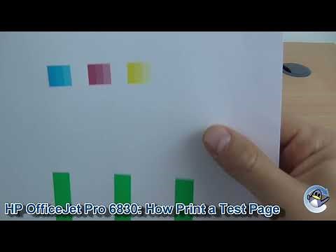 HP OfficeJet Pro 6830: How to Print a Quality Test Page/Report