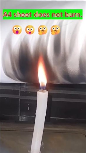 Paper over fire 🔥 but doesn’t burn! Science magic trick🔥🕯 #shorts #sheet #experiment #scienceproject