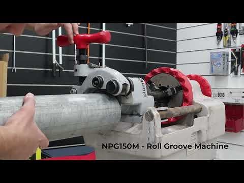 Cut and Groove Pipe in Record Time - plumBOSS NPG150M roll groove machine