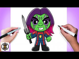 How To Draw Gamora | Guardians Of The Galaxy Vol 3 | Tutorial Easy