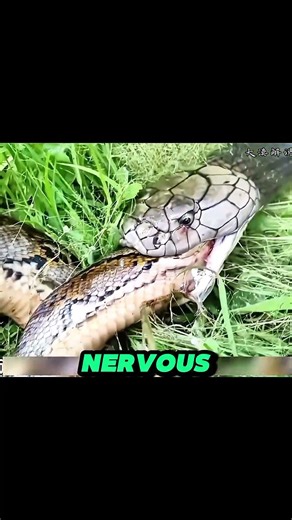 King Cobra vs Python 😱 The Deadliest Snake Attack Ever! 🔥#snake #facts