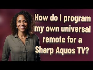 How do I program my own universal remote for a Sharp Aquos TV?