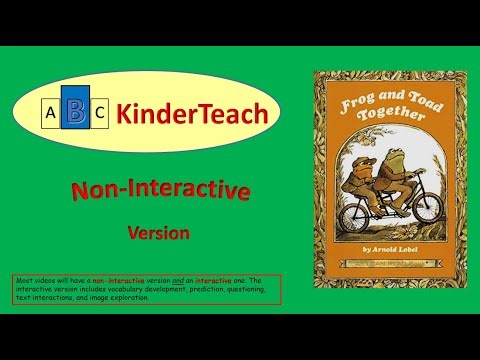 Frog and Toad Together: Cookies -- Non-Interactive Read Aloud