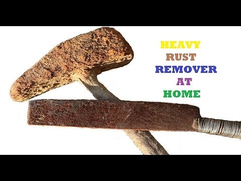 Home made heavy rust remover. diy