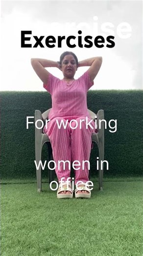 5 Easy Chair Exercises for Working Women 🪑💪