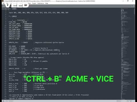 Sublime Text + ACME Cross-Assembler + VICE + C64 Debugger (windows)