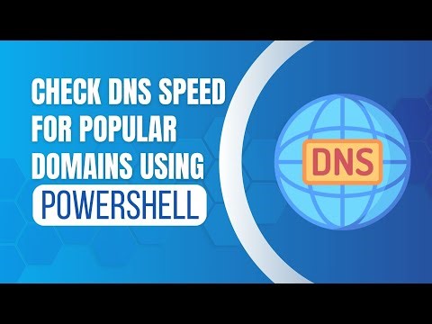 Check DNS Speed for Popular Domains Using PowerShell | Fast & Simple Script