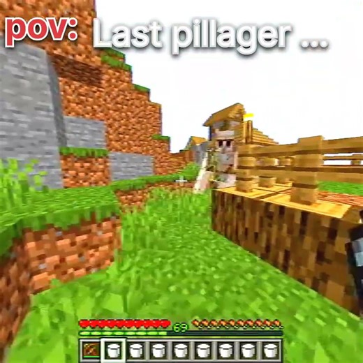 Minecraft pillager moment #mrbeast #minecraft #minecraftgameplay #tweening