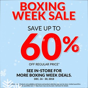 Boxing Week Starts NOW! Shop online or in store today ...